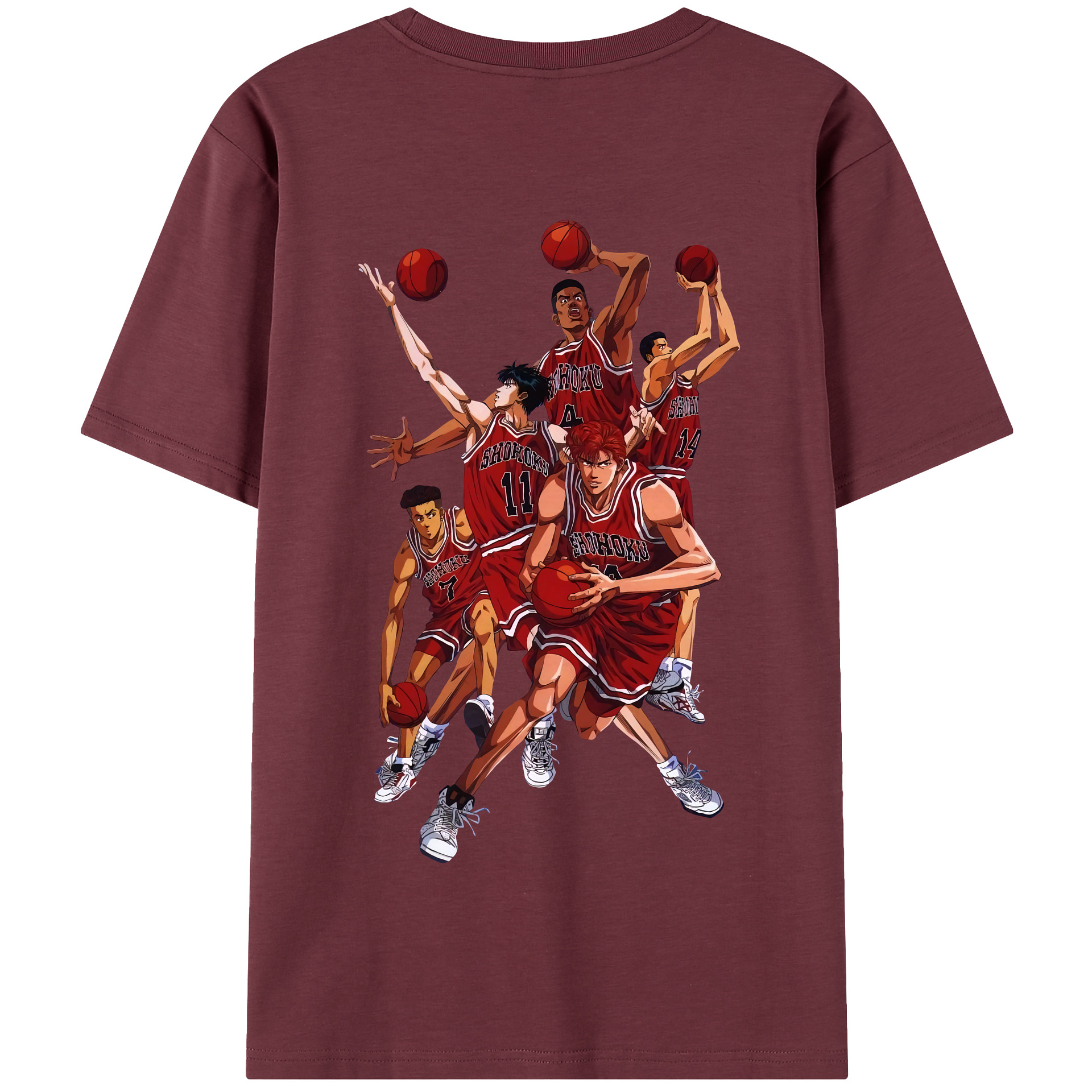 SLAM DUNK／スラムダンク 綿100％半袖Tシャツ（背面プリント）